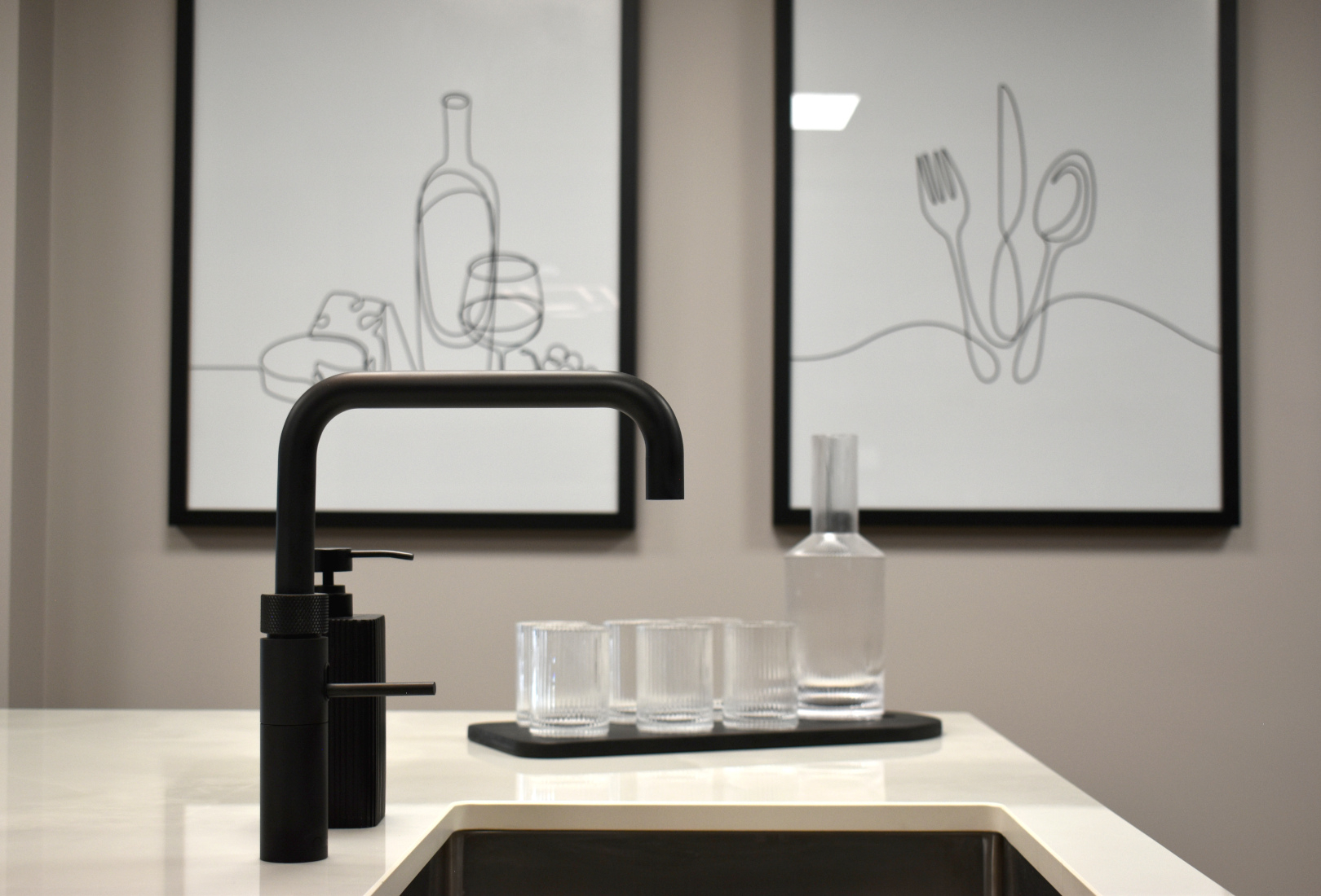 Kitchen in the showroom