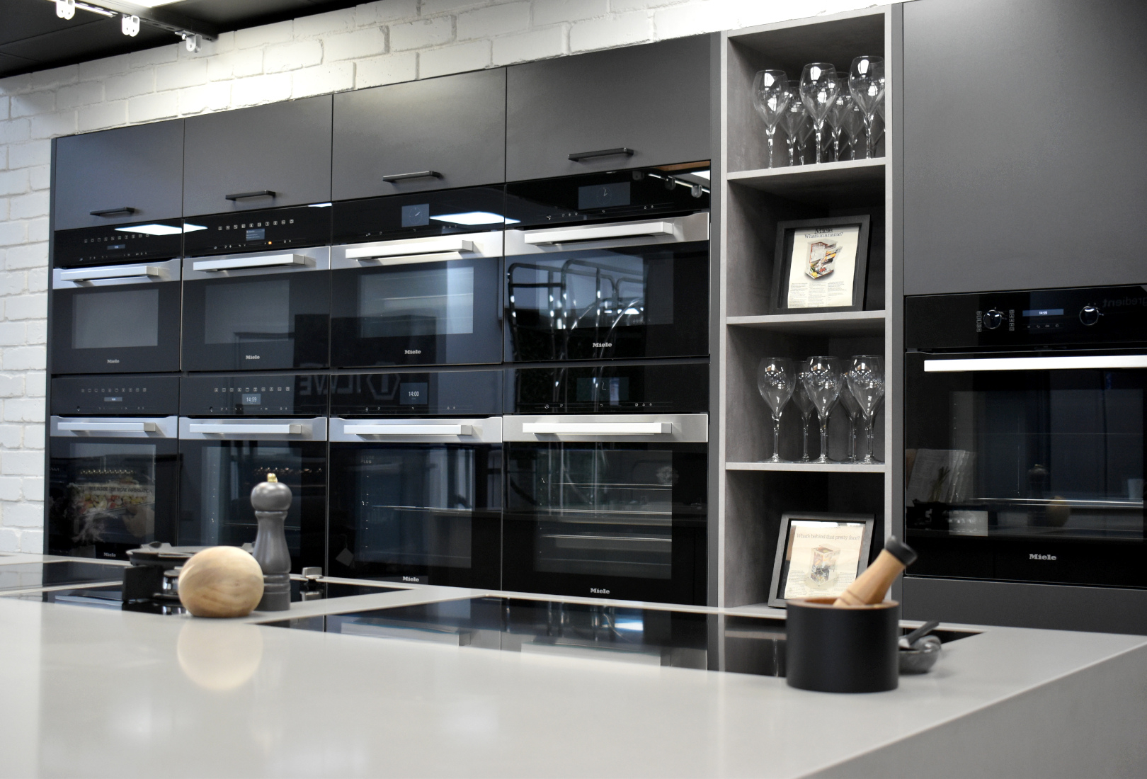 Kitchen in the showroom