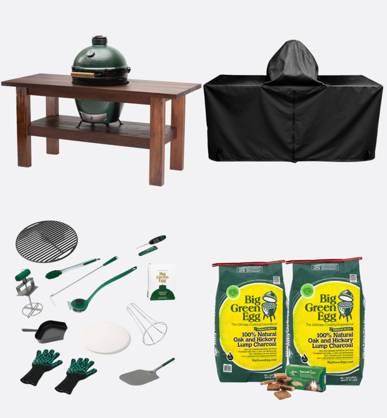 Big Green Egg Large Mahogany Bundle