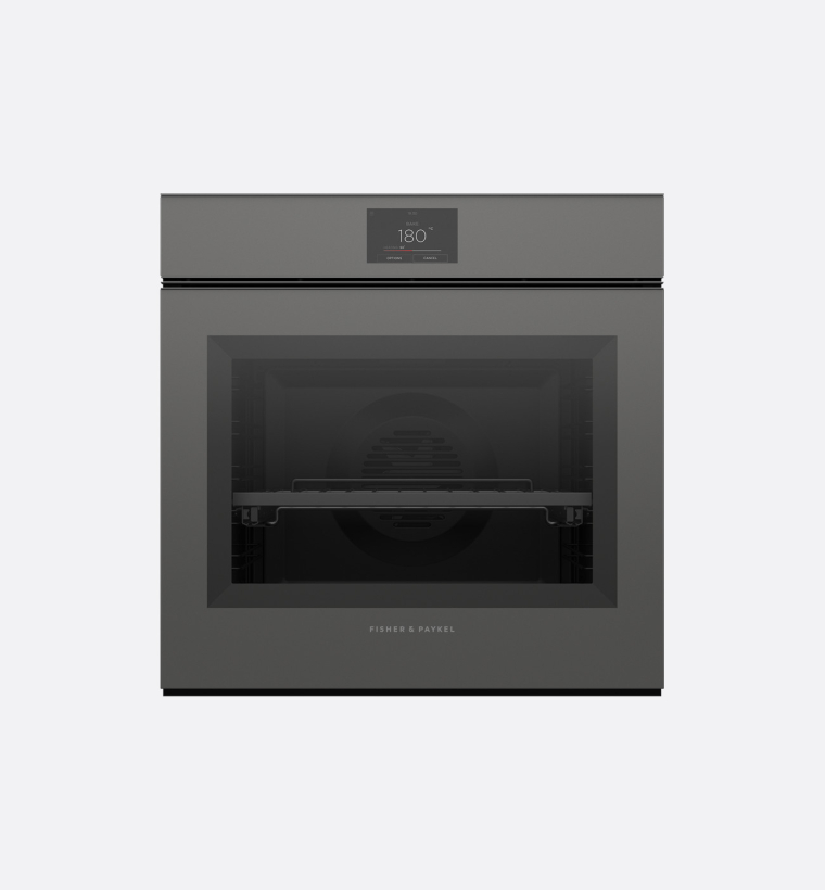 Fisher & Paykel OB60SMPTNG1 60cm Grey Minimal Pyrolytic Oven