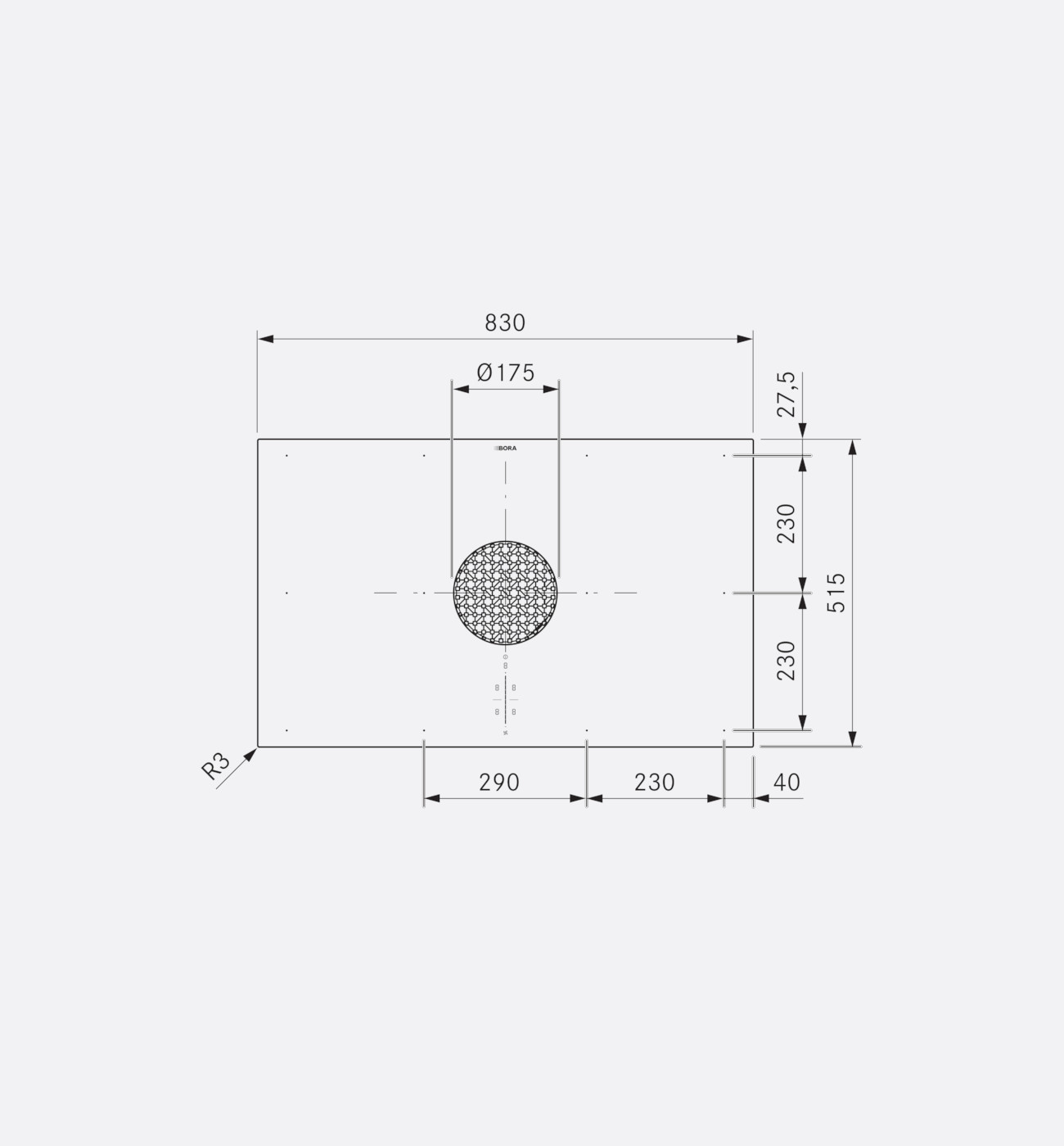 BORA X Pure PUXU2 83cm Black Venting Induction Hob Img2 BORA PUXU2 X Pure 83cm Black Venting Induction Hob - Recirculated - Image 3