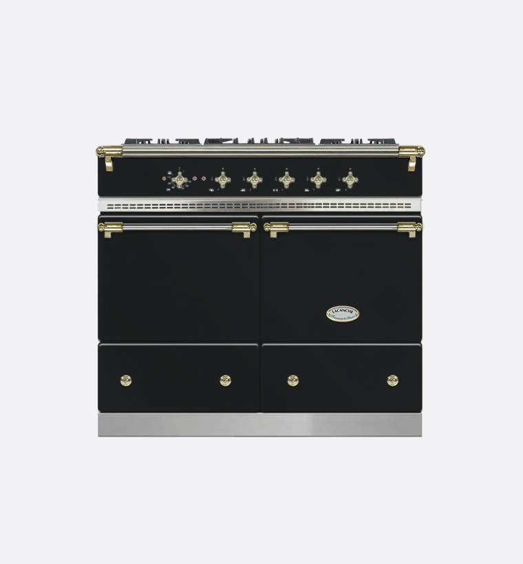 Lacanche LG1052CTANTA 100cm Classic Cluny Anthracite & Brass Dual Fuel Range Cooker