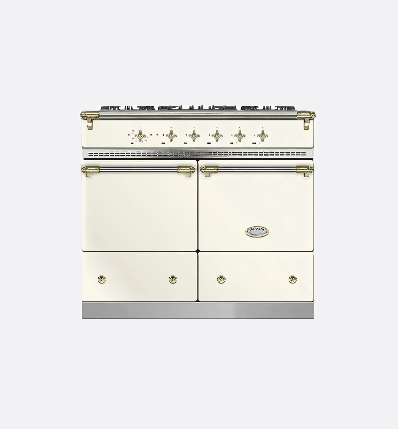 Lacanche LG1052CTIVA 100cm Classic Cluny Ivory & Brass Dual Fuel Range Cooker Lacanche LG1052CTIVA 100cm Classic Cluny Ivory & Brass Dual Fuel Range Cooker
