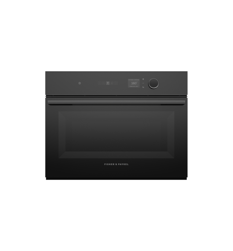 Fisher & Paykel Series 7 OM60NMLB1 60cm Black Glass Combination Microwave Oven