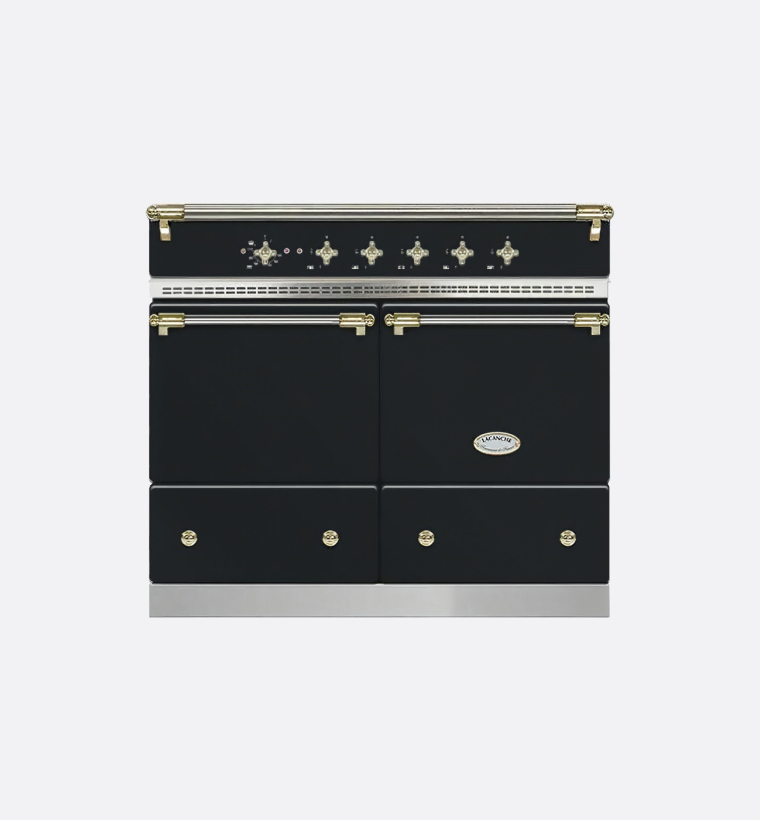 Lacanche LVI1052CTANTA 100cm Classic Cluny Anthracite & Brass Induction Range Cooker