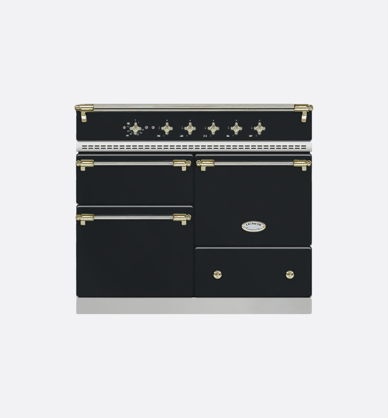 Lacanche LVI1053CTANTA 100cm Classic Macon Anthracite & Brass Induction Range Cooker