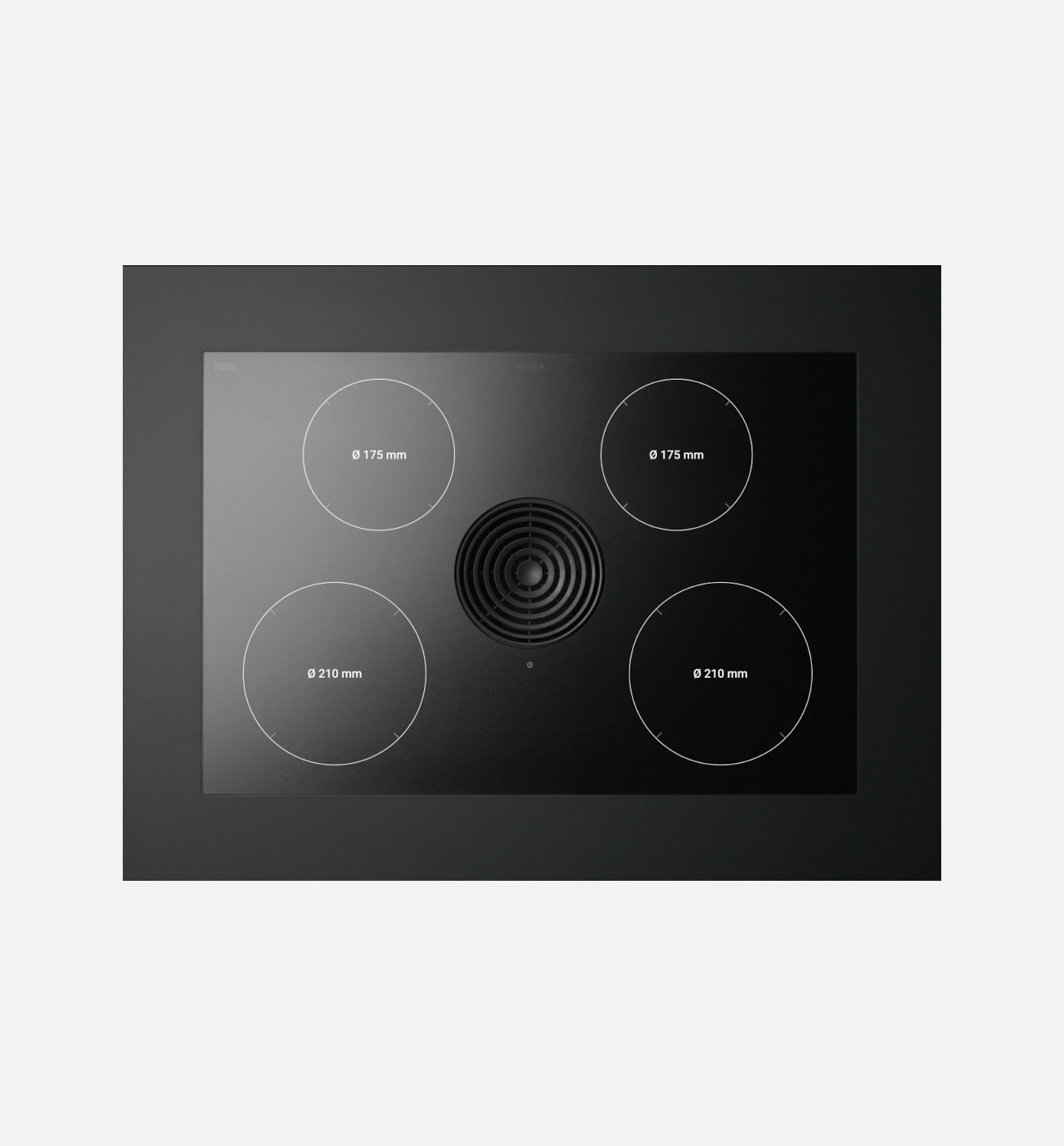 BORA Pure PURA2R 76cm Wide Rough Black Venting Induction Hob Externally Ducted Img4 BORA Pure PURA2R 76cm Wide Rough Black Venting Induction Hob Externally Ducted Img4