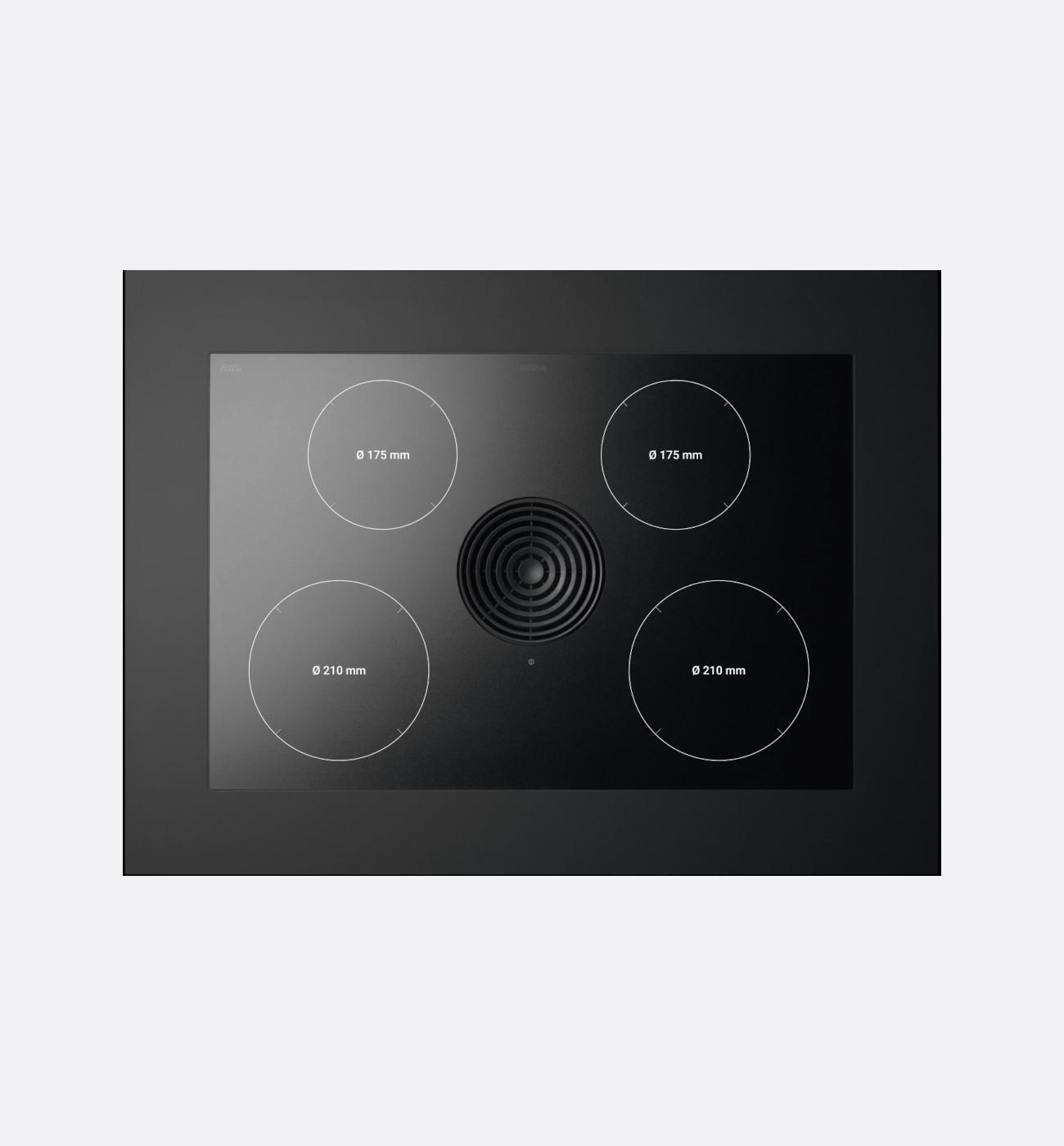 BORA Pure PURU2R 80cm Wide Rough Black Venting Induction Hob – Recirculating Img3 BORA Pure PURU2R 80cm Wide Rough Black Venting Induction Hob - Recirculated - Image 3