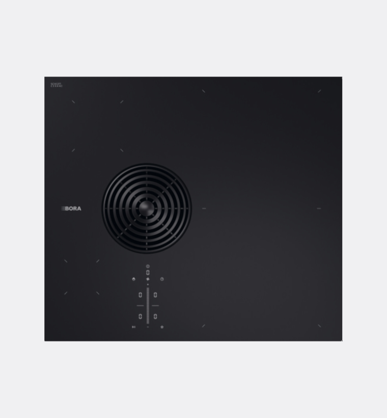 BORA S Pure PURSU2 60cm Wide Black Venting Induction Hob Recirculated