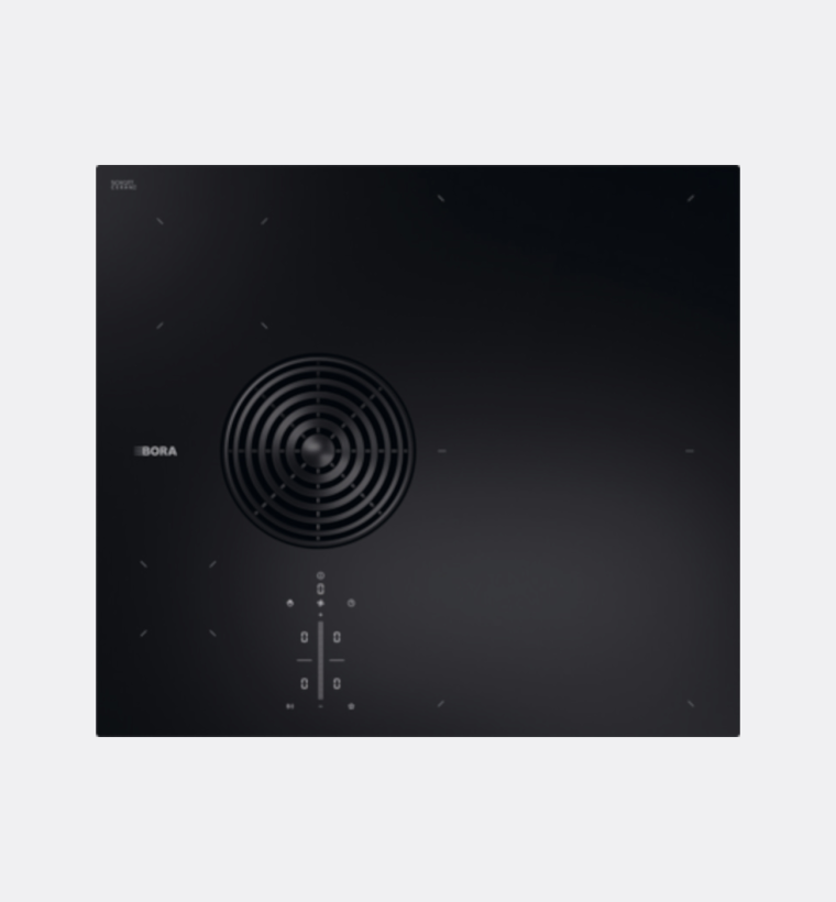 BORA S Pure PURSU2R 60cm Wide Rough Black Venting Induction Hob Recirculated