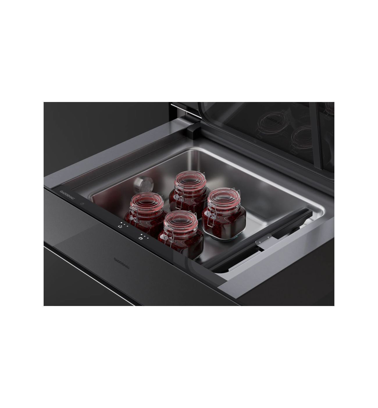 Gaggenau Minimalist Series GV251100 14cm High Built In Onyx Vacuum Drawer Image 4 Gaggenau Minimalist Series GV251100 14cm High Built-In Onyx Vacuum Drawer - Image 2