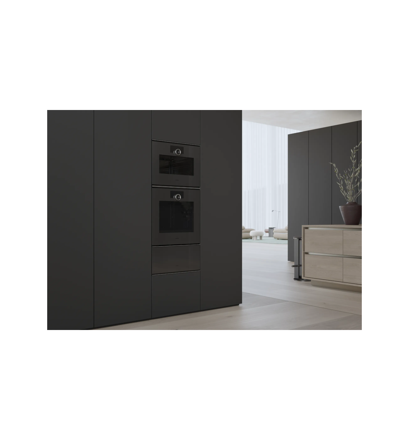Gaggenau Minimalistic Series GO250100 60cm Onyx Built In Single Oven Right Hand Hinge Image 6 Gaggenau Minimalistic Series GO250100 60cm Onyx Built-In Single Oven - Right Hand Hinge - Image 3