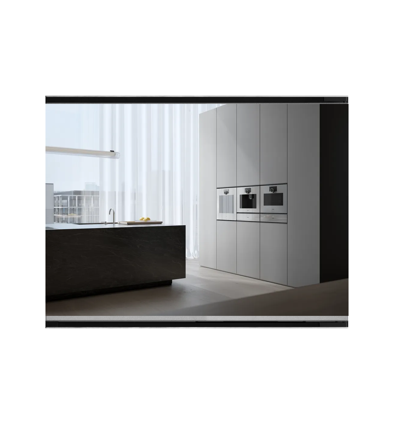 Gaggenau Minimalistic Series Sterling Built In Combi Steam Oven Image 3 Gaggenau Minimalistic Series GS250130 Sterling Built-In Combi-Steam Oven - Right Hand Hinge - Image 3