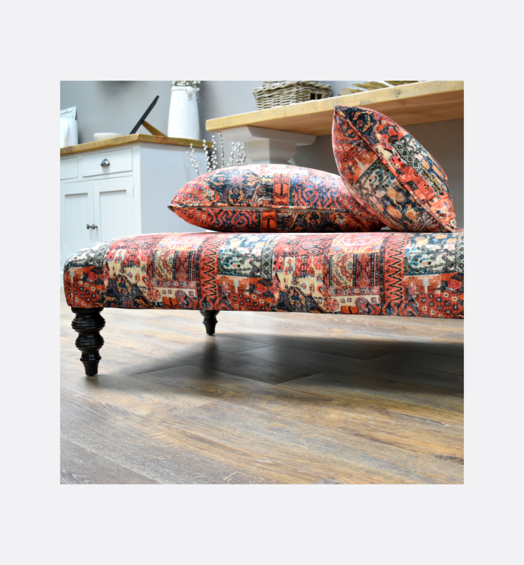 Jacaranda Large Curved Stool – Ex Display