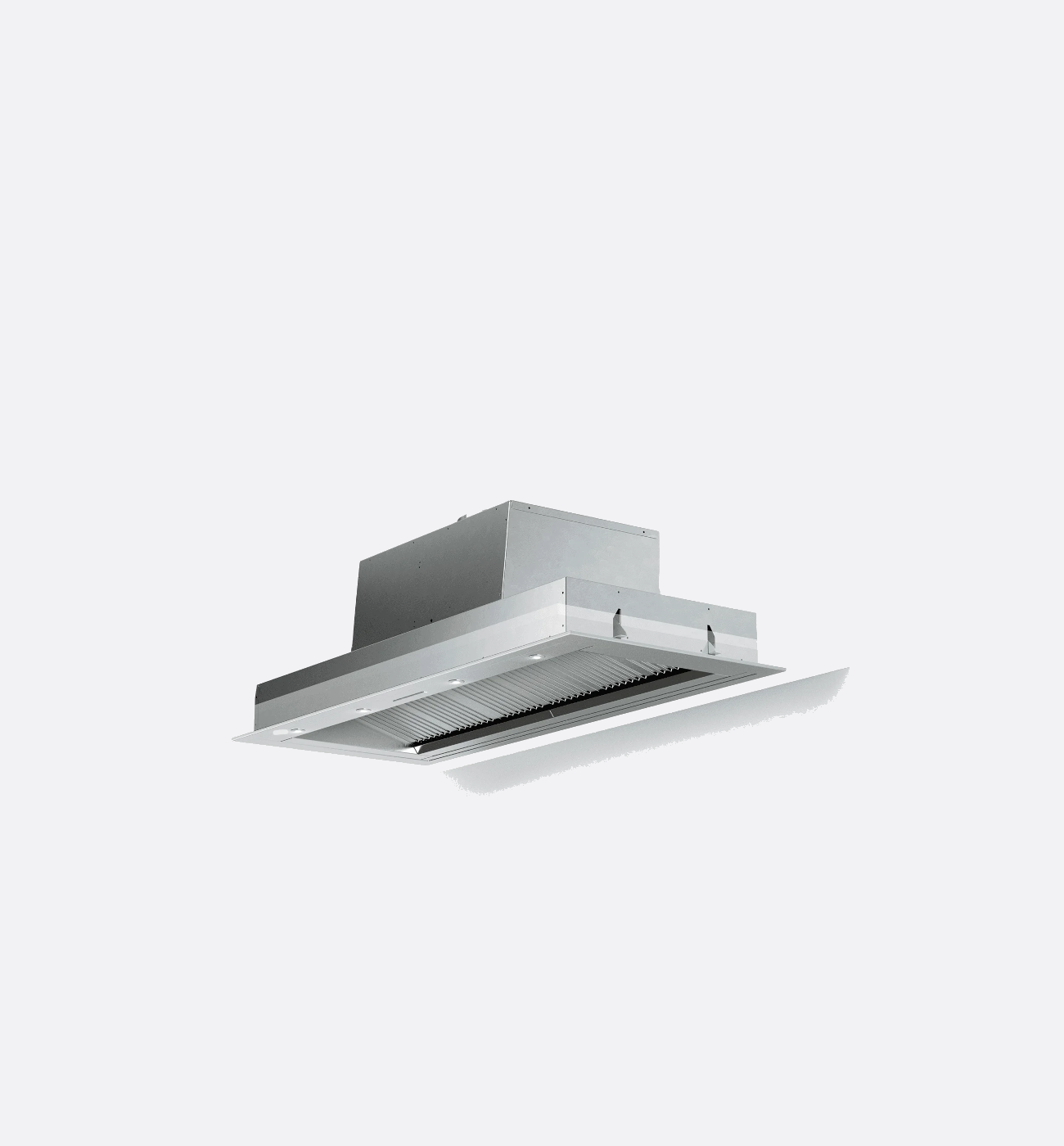 Lacanche BFUG900INSET 90cm Wide Built In Canopy Hood Img2 Lacanche BFUG900INSET 90cm Wide Stainless Steel Built-In Canopy Hood - Image 2