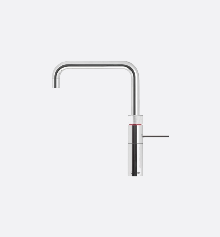 Quooker Fusion FNSCHR Polished Chrome Square Boiling Water Tap With 3L Tank