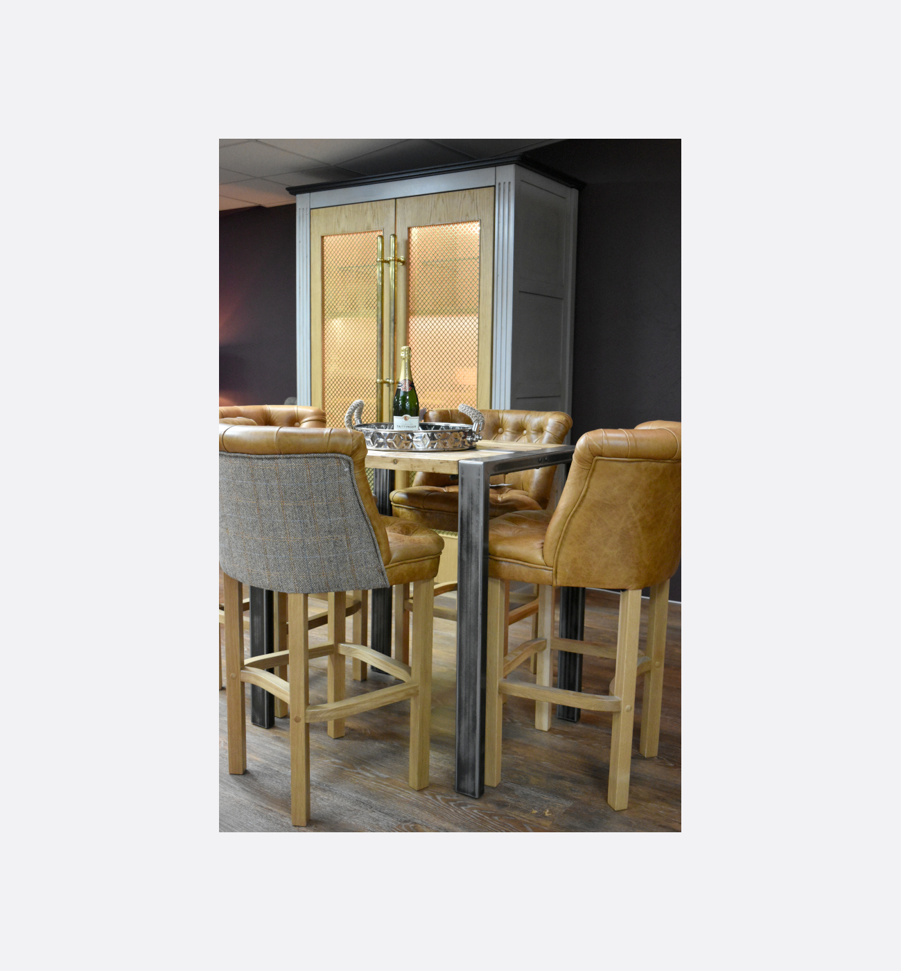 Worth Industrial Bar Table & Bar Stools – Ex Display Img6 Worth Industrial Bar Table & Bar Stools – Ex-Display - Image 3