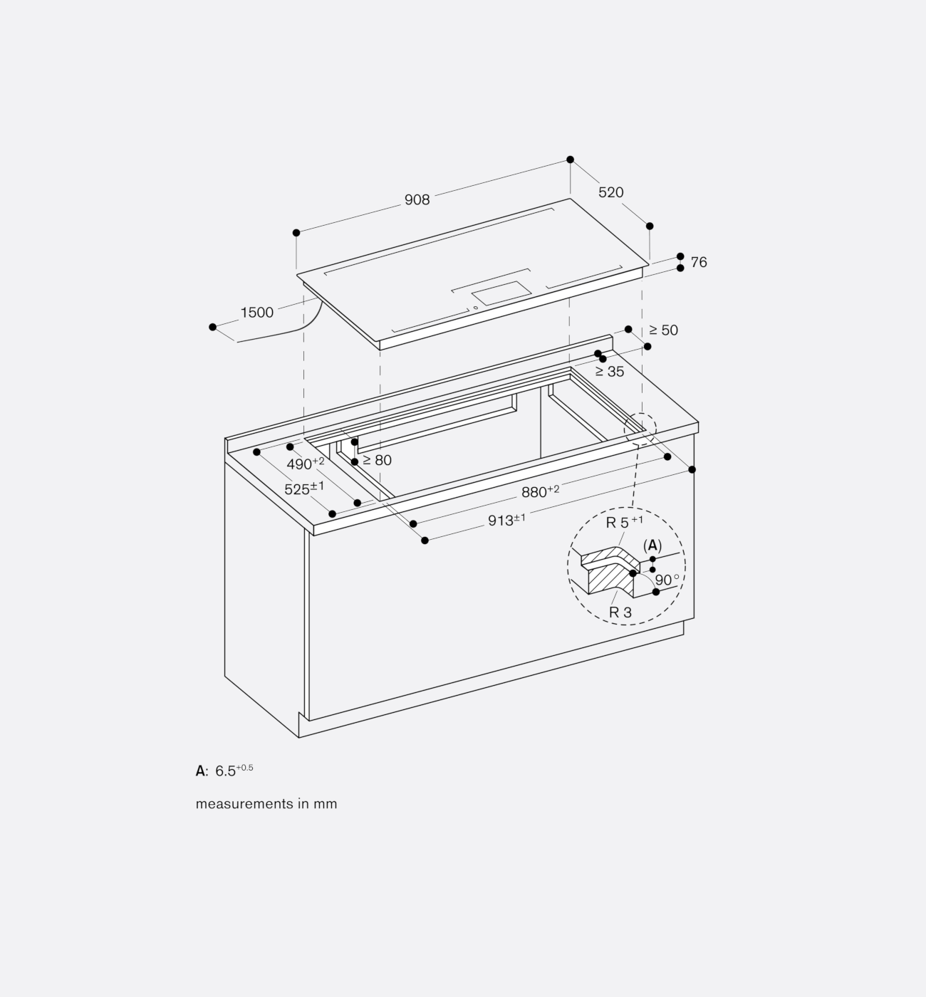 Gaggeanu 400 Series CX492101 90cm Black Induction Hob Img6 Gaggeanu 400 Series CX492101 90cm Black Induction Hob Img5