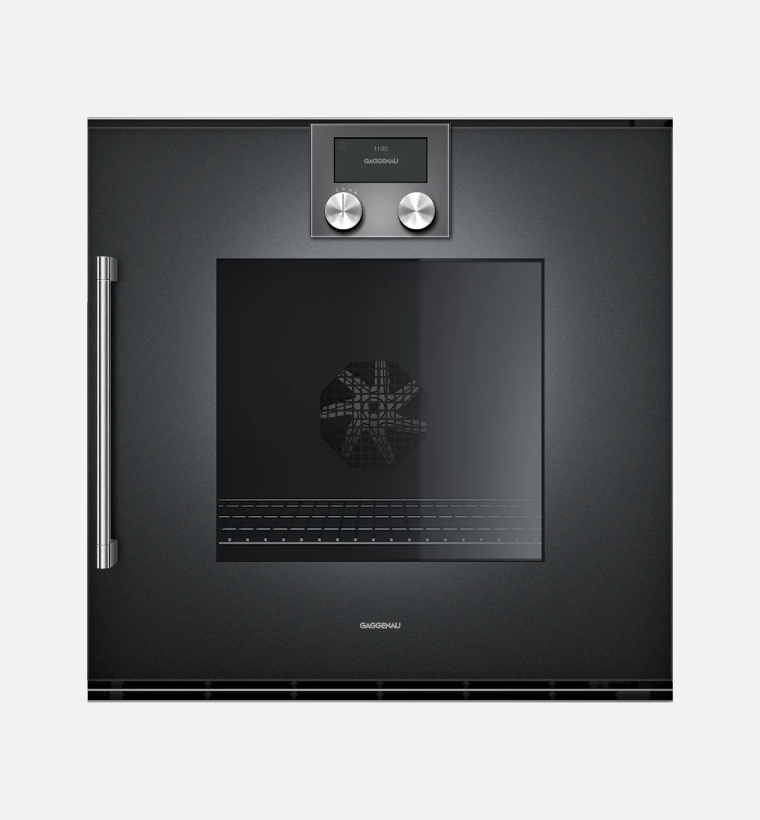Gaggenau 200 Series BOP250102 Anthracite Built-In Pyrolytic Single Oven - Right Hand Hinge