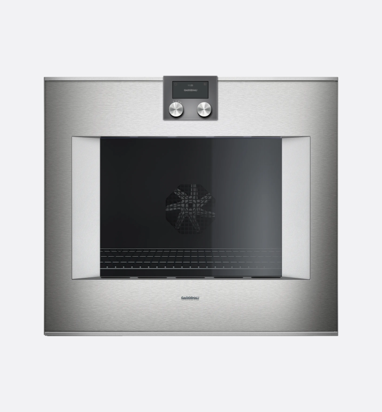 Gaggenau 400 Series BO481112 Stainless Steel Built In Pyrolytic Single Oven Left Hand Hinge