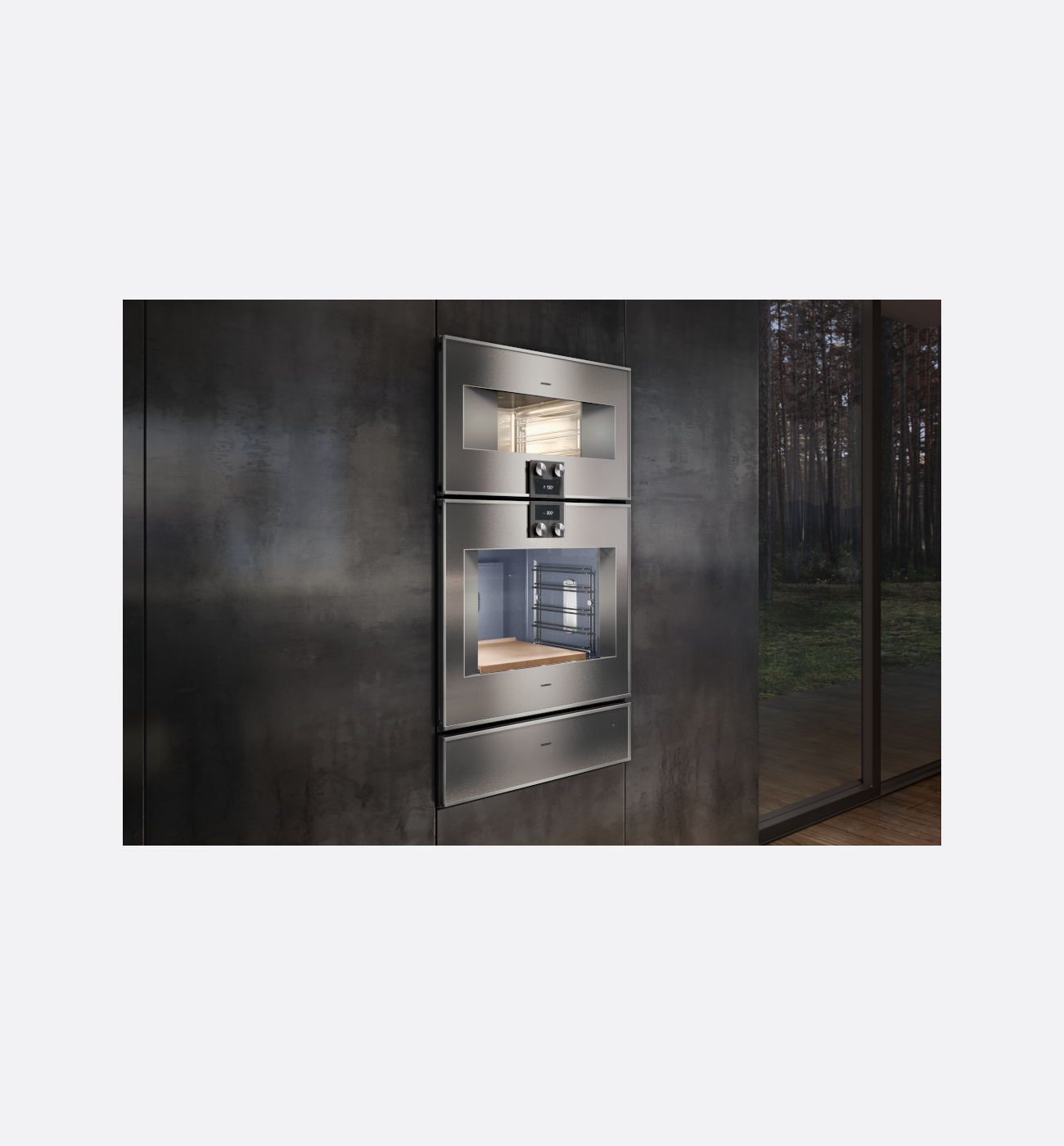 Gaggenau 400 Series BO481112 Stainless Steel Built In Pyrolytic Single Oven Left Hand Hinge Img3 Gaggenau 400 Series BO481112 Stainless Steel Built In Pyrolytic Single Oven Left Hand Hinge Img3