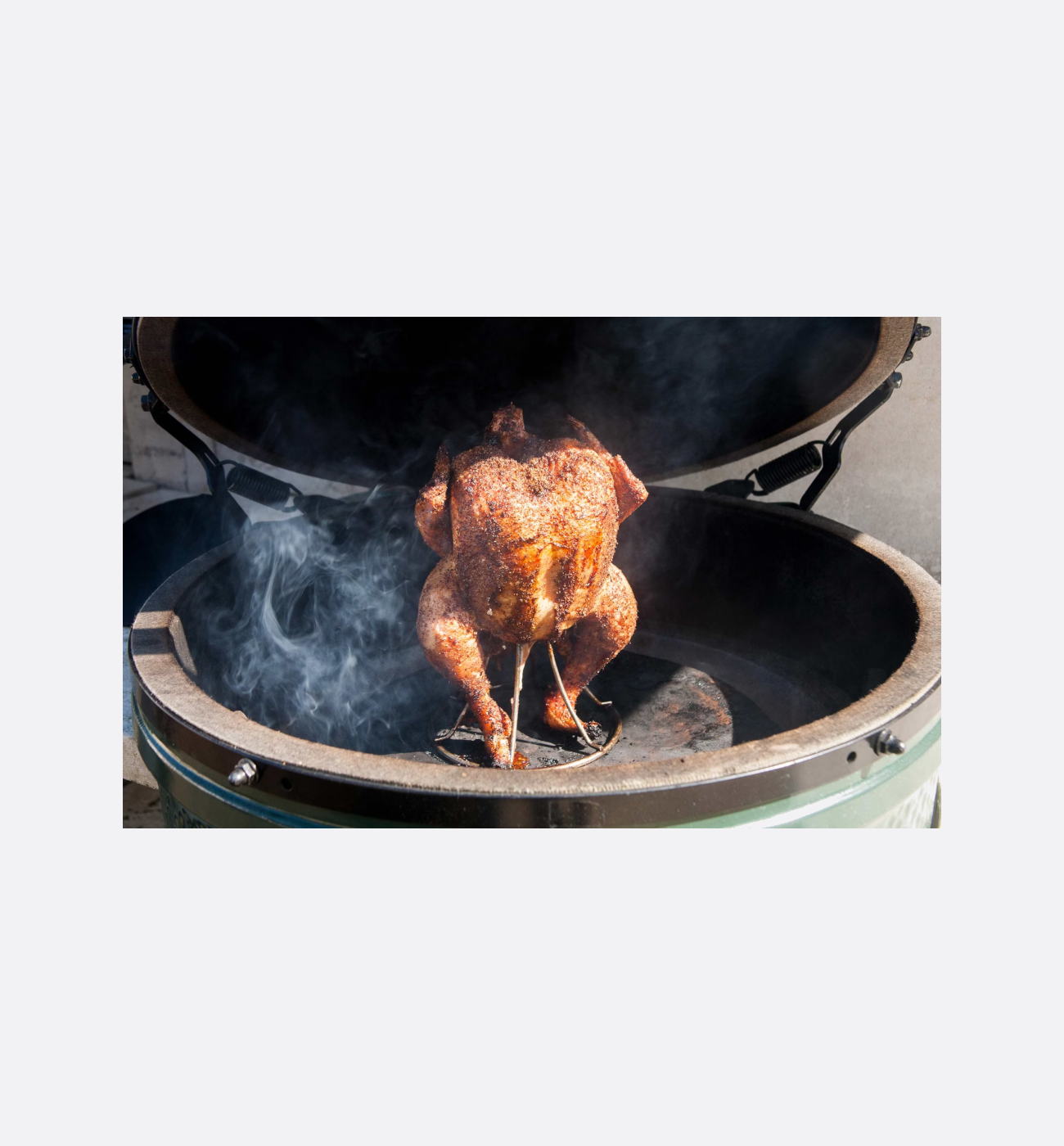 Big Green Egg AC6111 Stainless Steel Vertical Chicken Roaster Img2 Big Green Egg AC6111 Stainless Steel Vertical Chicken Roaster - Image 2