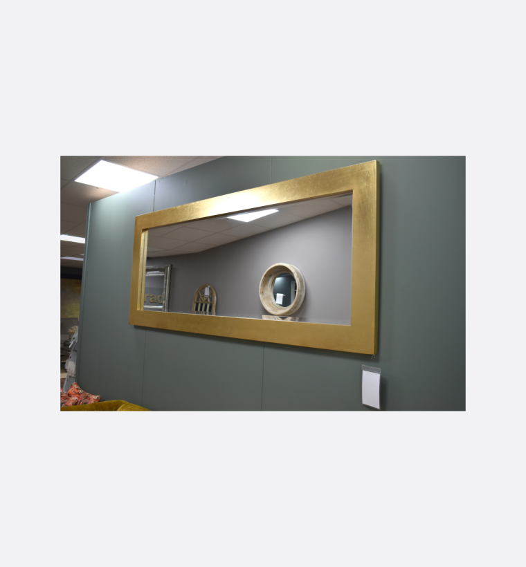 Coach House Gold Rectangular Wall Mirror Ex Display