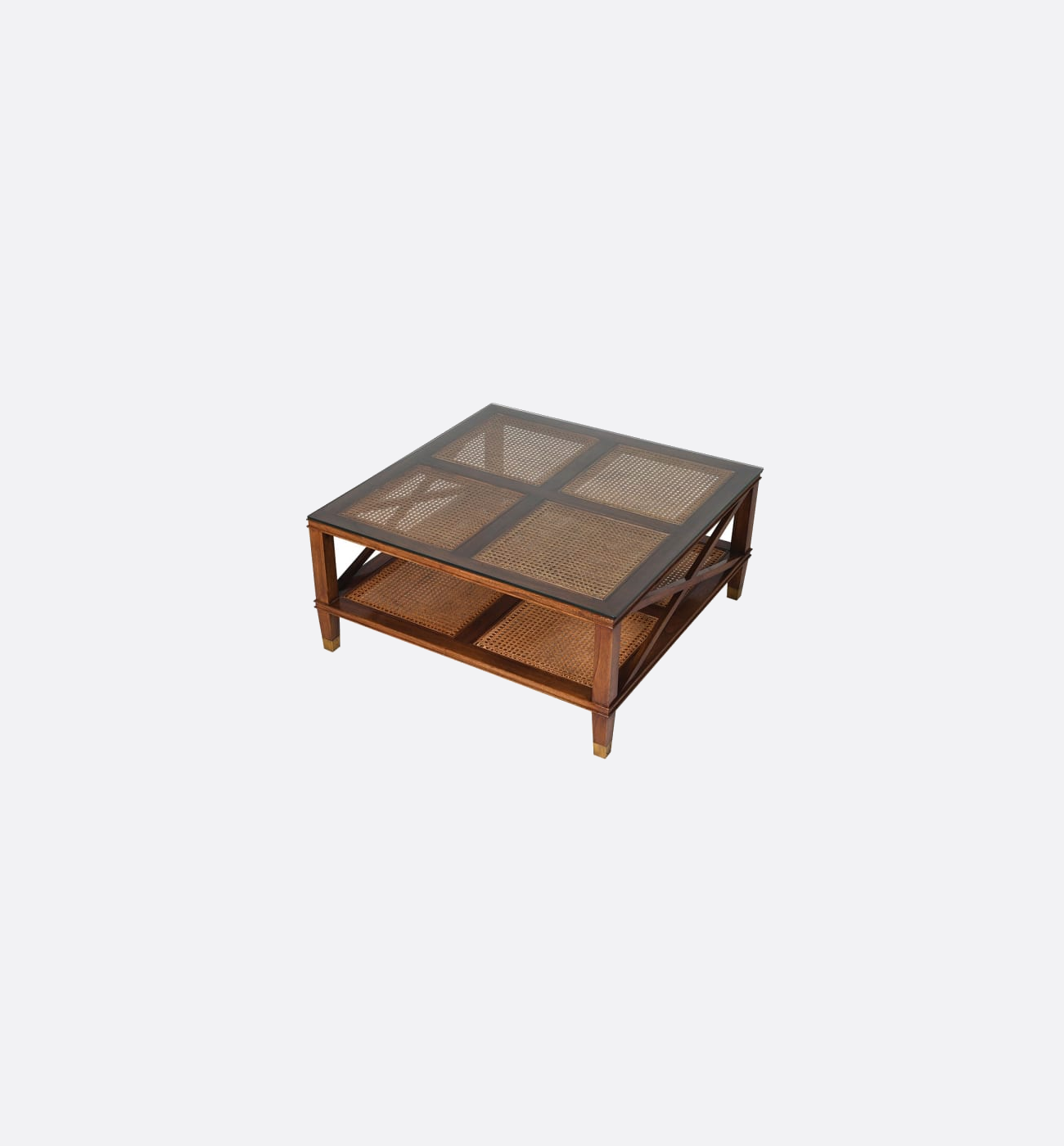 Coach House Wellington Cross Sided Rattan Coffee Table With Glass Top Ex Display Img4 Coach House Wellington Cross Sided Rattan Coffee Table With Glass Top Ex Display Img4