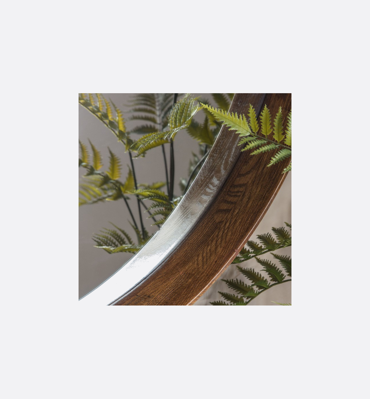 Gallery Direct Keaton Large Round Walnut Mirror Ex Display Img3 Gallery Direct Keaton Large Round Walnut Mirror Ex Display Img3