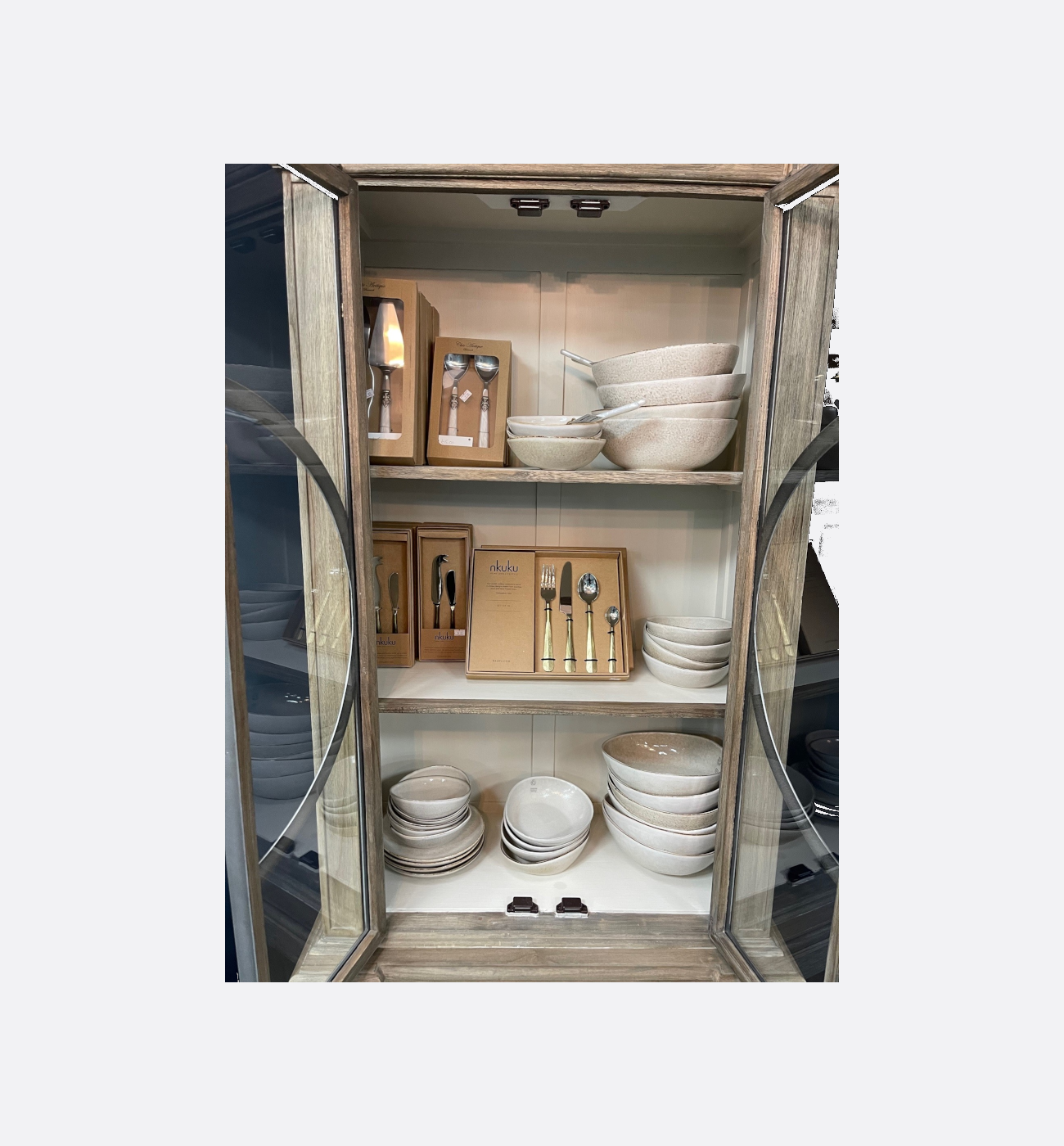 Libra Homestead Tall Glass Fronted Cabinet Ex Display Img3 Libra Homestead Tall Glass Fronted Cabinet Ex Display Img3